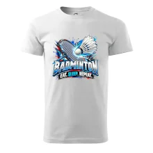 Bedmintonová raketa s košíčkom eat sleep repeat
