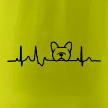 EKG Francúzsky buldoček hlava EKG Francúzsky buldoček hlava