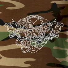 Steampunk srdce kreslené