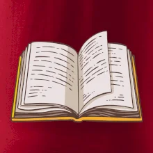 Kniha farebná otvorená Kniha farebná otvorená