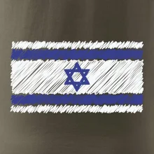 Vlajka Izrael kreslená
