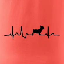 EKG Francouzský buldoček z boku