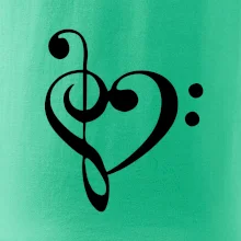 Husľový kľúč srdce Husľový kľúč srdce