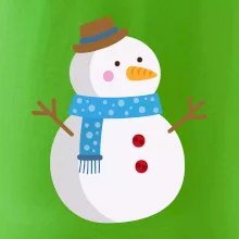 Snehuliak so šálom Snehuliak so šálom