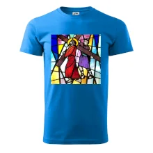 Vitráž - Ježiš a kríž