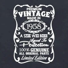 Vintage Etiketa - 1958