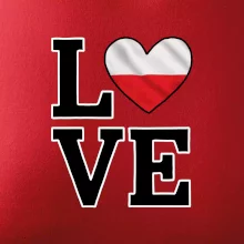 Love Poľská vlajka