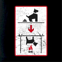 Tričko pre odporcov sraní na chodníku