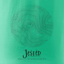 Ještěd - vrstevnice v kruhu