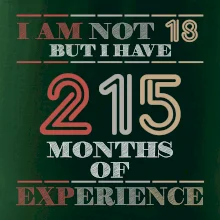 18 years 215 months of experience