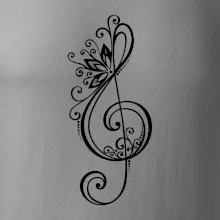 Husľový kľúč kvety