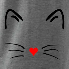 Mačka - srdce namiesto nosa