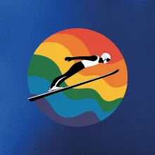 Skokan na lyžiach v kruhu