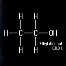 Molekulárna štruktúra Etanol