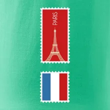 Paríž známka farebná