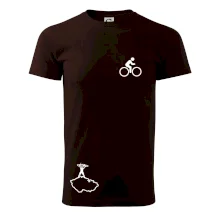 Mapa ČR + kolo na prsu