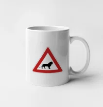 Dopravná značka - Pozor lev Dopravná značka - Pozor lev