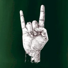 Rocková ruka kreslená Rocková ruka kreslená