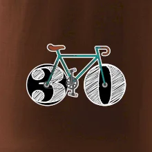 Narodeniny 30 rokov na bicykli
