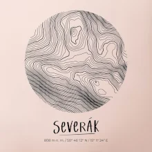 Severák - vrstevnice v kruhu