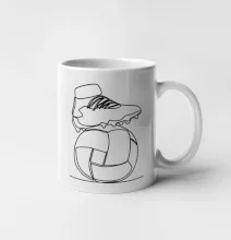 Futbalová lopta kopačka jedným ťahom Futbalová lopta kopačka jedným ťahom