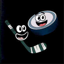 Parové tričko - Puk a hokejka