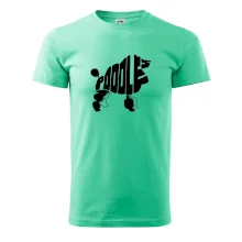 Pudel - nápis v tele Pudel - nápis v tele