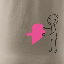 Párové tričká puzzle postavička