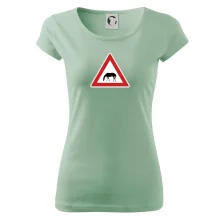 Dopravná značka - Pozor pasúci sa kôň