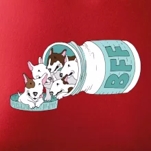 Bullterrier Friends Forever zelené (Pecka design)