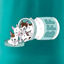 Bullterrier Friends Forever zelené (Pecka design)