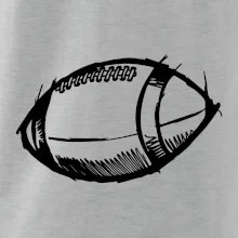 Americký futbal lopta skica