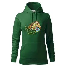 Kôň farebný s listami