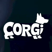 Corgi nápis v tele