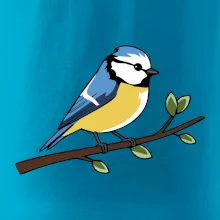 Sýkorka modrinka na vetve