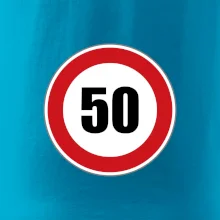 Dopravná značka - obmedzenie rýchlosti 50