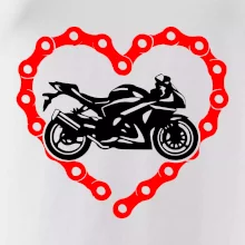 Moto srdce reťaz - superšport Moto srdce reťaz - superšport