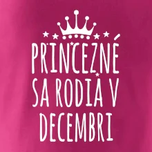 Princezné sa rodia v decembri