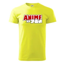 Anime nápis červený