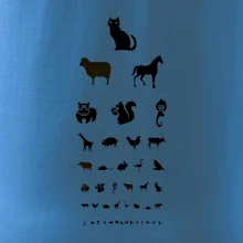 Očný test zvieratká Očný test zvieratká