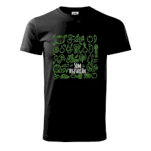 Som vegetarián - zelenina vo štvorci