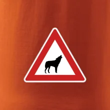 Dopravná značka - Pozor vlk