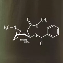 Molekulárna štruktúra Cocaine Kokaín