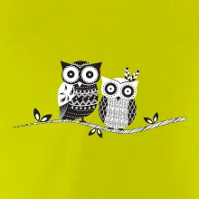 Dve sovy abstraktné