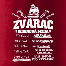 Hodinová mzda zvárač Hodinová mzda zvárač