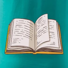 Kniha farebná otvorená Kniha farebná otvorená