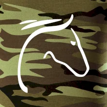 Kôň - hlava silueta