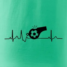 EKG futbal rozhodca a píšťalka