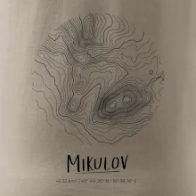 Mikulov - vrstevnice v kruhu