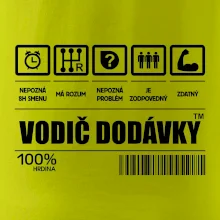 Čiarový kód - Vodič dodávky